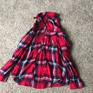 red and blue flannel